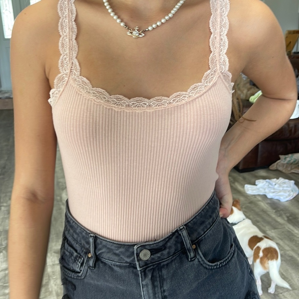 TOPSHOP bodysuit in plush pink!